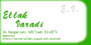 ellak varadi business card